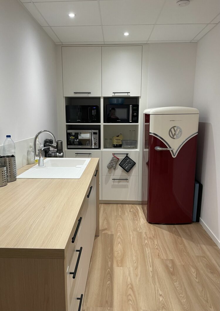 espace cuisine cabinet LECOMTE Rennes Design space planning bureaux