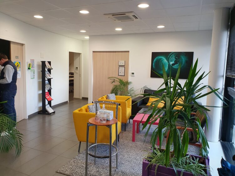 Le projet : CNRS RENNES Accueil, création d'une salle de réunion et espace accueil